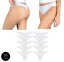 Imagem de Kit 10 Calcinhas Fio Dental Try Basics Algodão Cotton Básica Lisa Moda Lingerie