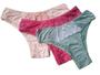 Imagem de Kit 10 Calcinhas Tanga Renda Conforto Lycra  Tangão Calcinha Algodão Atacado Lingerie