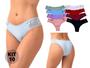 Imagem de Kit 10 Calcinhas Tangas Vip Lingerie em Microfibra com Renda