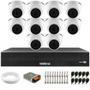 Imagem de Kit 10 Câmeras Dome VHL 1220 D G2 HDCVI 2mp Full HD 1080p + Dvr Intelbras MHDX 3116-C 16 Canais