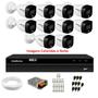 Imagem de Kit 10 Câmeras Intelbras VHD 1220 B Full Color Bullet Full HD 1080p Multi HD IR 20m + Dvr MHDX 1216