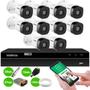 Imagem de Kit 10 Câmeras Intelbras VHD 1230 B Full HD 1080p Bullet Visão Noturna de 30 metros IP67 + DVR Intelbras MHDX 1316 16 Canais