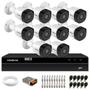 Imagem de Kit 10 Câmeras Intelbras VHD 3130 Bullet G6 HD 720p, Lente 3.6mm, Visão Noturna 30m, IP67 + DVR Intelbras MHDX 1316 Full HD 16 Canais Multi HD