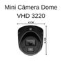 Imagem de Kit 10 Câmeras Intelbras VHD 3220 Mini Dome Black c/ Mic IR