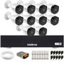 Imagem de Kit 10 Câmeras Intelbras VHD 3230 B G7 Bullet Full HD 1080p Multi HD IP67 + Dvr Intelbras MHDX 1016-C 16 Canais