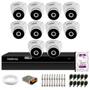 Imagem de Kit 10 Câmeras Intelbras VHD 3230 D G7 Dome Full HD 1080p Visão Noturna de 30m IP67 + DVR Intelbras MHDX 1216 Full HD 16 Canais Multi HD + HD 2TB