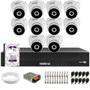 Imagem de Kit 10 Câmeras Intelbras VHD 3230 D G7 Dome Full HD 1080p Visão Noturna de 30m IP67 + Dvr Intelbras MHDX 3116-C 16 Canais + HD 1TB Purple