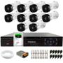 Imagem de Kit 10 Câmeras Intelbras VHL 1220 B Bullet Full HD 1080p Visão Noturna 20m IP66 + Dvr Tudo Forte TFHDX 3316 16 Canais Com App Xmeye + HD 1TB BarraCuda