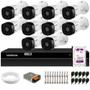 Imagem de Kit 10 Câmeras Intelbras VHL 1220 Bullet HDCVI LITE Full HD 1080p, Lente 3.6mm, Visão Noturna 20m, IP66 + DVR Intelbras MHDX 1216 Full HD 16 Canais Mu