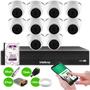 Imagem de Kit 10 Câmeras Intelbras VHL 1220 D HDCVI LITE Dome Full HD 1080p Lente 2.8mm Visão Noturna 20m + Dvr Intelbras MHDX 3116-C 16 Canais + HD 2TB Purple