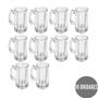 Imagem de Kit 10 Canecas 380ml Cerveja Chopp Vidro Resistente 0 Grau
