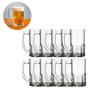 Imagem de Kit 10 Canecas Linha Vitamina 320ML Transparente P/ Chopp Bar