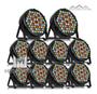 Imagem de Kit 10 Canhão Refletor Par 64 Slim Rgbwa 60 Led 3w Ambar Dmx