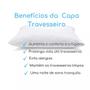 Imagem de Kit 10 Capa Fronha Protetor Pra Travesseiro Antimofo C/Ziper Antiácaro Antialérgico Branco