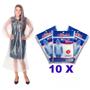 Imagem de Kit 10 Capas de chuva descartáveis transparentes - Riplas
