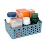 Imagem de Kit 10 cestas organizadora pequena para armário cozinha lavanderia gaveta consultório quarto do bebê