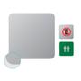 Imagem de Kit 10 Chapas Placas De Metal Para Sublimação 5X5Cm - Cinza