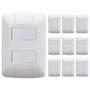 Imagem de Kit 10 Cj 4X2 2 Interruptor Simples Tramontina Aria 6 A 250V