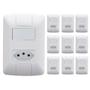 Imagem de Kit 10 Cj 4X2 Interruptor Simples 6 250V Tomada 2Pt 20 250V