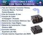 Imagem de Kit 10 Conector 6 Vias Technoise Com Trava Macho E Fêmea Som