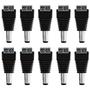 Imagem de Kit 10 Conector Bnc Com Mola  10 Conector P4 Macho C/ Borne