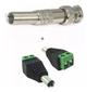 Imagem de Kit 10 Conector Bnc Com Mola + 5 P4 Macho Com Borne