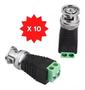 Imagem de Kit 10 Conector Bnc Macho Borne Ideal P/ Camera De Cftv