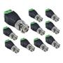 Imagem de Kit 10 conector bnc macho com borne