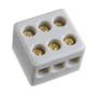 Imagem de Kit 10 Conector De Porcelana P/ Fio Chuveiro 10mm De 3 Polos