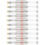 Imagem de Kit 10 Conector Plug P10 Stereo Voik PRTS-P10 Com Mola Prata