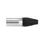 Imagem de Kit 10 Conector Xlr Canon Macho Metal Mxt 3 Pinos Resistente Cor Preto