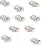 Imagem de Kit 10 Conectores Rj45 Com Capa Para Cabo Rede Lan