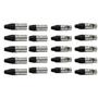 Imagem de Kit 10 Conectores Xlr 5 Plug Macho + 5 Plug Fêmea 3 Polos Wireconex WC-1013 WC-1003