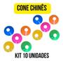Imagem de Kit 10 Cones Chapéu Chinês Half Treino Funcional Agilidade 