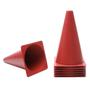 Imagem de Kit 10 Cones Vermelho Circuito Liso Treino Agilidade