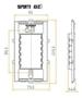 Imagem de Kit 10 Conjunto 1 Tecla Interruptor Simples 10A 250V Embutir Sleek Margirius Branco Brilho
