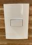 Imagem de Kit 10 Conjunto 1 Tecla Interruptor Simples 10A 250V Embutir Sleek Margirius Branco Brilho