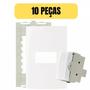 Imagem de Kit 10 conjunto 4x2 interruptor paralelo branco margirius sleek