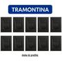 Imagem de Kit 10 Conjunto Int. Paralelo 1Tec + Tomada 20A Tramontina Liz Grafite