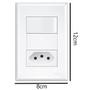 Imagem de Kit 10 Conjunto Interruptor Simples + Tomada 10a Evidence