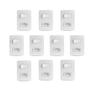Imagem de Kit 10 Conjuntos Montados 1 Interruptor Simples E 1 Tomada 2P+T 10A Pb S3B69030 Branco Miluz Schneider