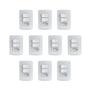 Imagem de Kit 10 Conjuntos Montados 2 Interruptores Simples E 1 Tomada 2P+T 10A Pb S3B69050 Branco Miluz Schneider