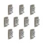 Imagem de Kit 10 Conjuntos Montados 2 Interruptores Simples E 1 Tomada 2P+T 10A Pb S3B69050 Branco Miluz Schneider