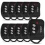 Imagem de Kit 10 Controle Remoto Ecp Key Alarme Portão Eletrônico LED Indicador Vermelho 3 Botões Emborrachado