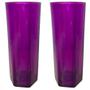 Imagem de Kit 10 Copo Acrílico Long Drinks Festa Formatura 350Ml Roxo