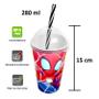 Imagem de Kit 10 Copos 280ml Homem Aranha Spidey Lembrança Aniversário