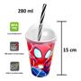 Imagem de Kit 10 Copos 280Ml Homem Aranha Spidey Lembrança Aniversário