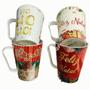 Imagem de Kit 10 Copos Caneca De Plástico Natal Noel 430ml Com Alça