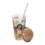 Imagem de Kit 10 Copos com Canudo Moana 500ml