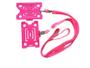 Imagem de kit 10 Cordão de pescoço + porta cracha completo- rosa